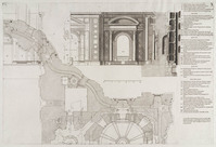KG 15787
<br/>
Vaticaan (10: plattegrond en opstand deel nieuwe St. Pieter)
<br/>
<em>Ferrabosco, Martino</em>